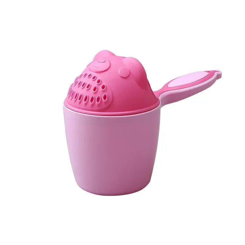 Baby Shampoo Cup Baby Bath Bucket Kids Bath Spoon Child Hair Wash Cup Baby Bath Kit Cute Cartoon Baby Bath Play Funny Bucket