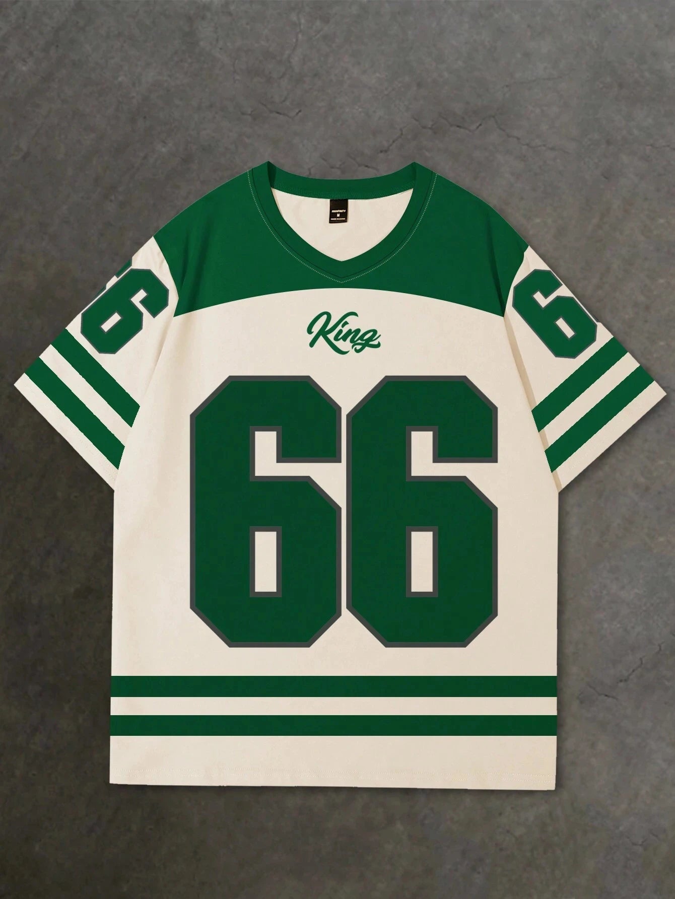 Mens Number 66 Printed Short Sleeve T Shirt Man V Neck Sportwear Brooklyn Racing Football Tee Vintage Casual Tops Men Clothes