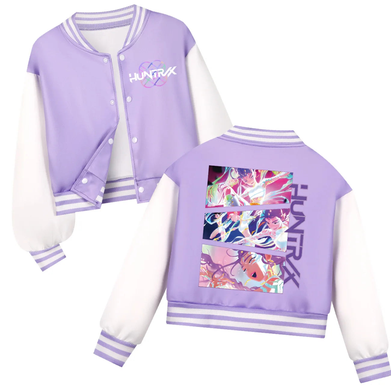 KPop Demon Hunters Kids Huntrix Baseball Uniform -Girls Baby Costume Children's Clothing Boys Spring Autumn Casual Hoodies