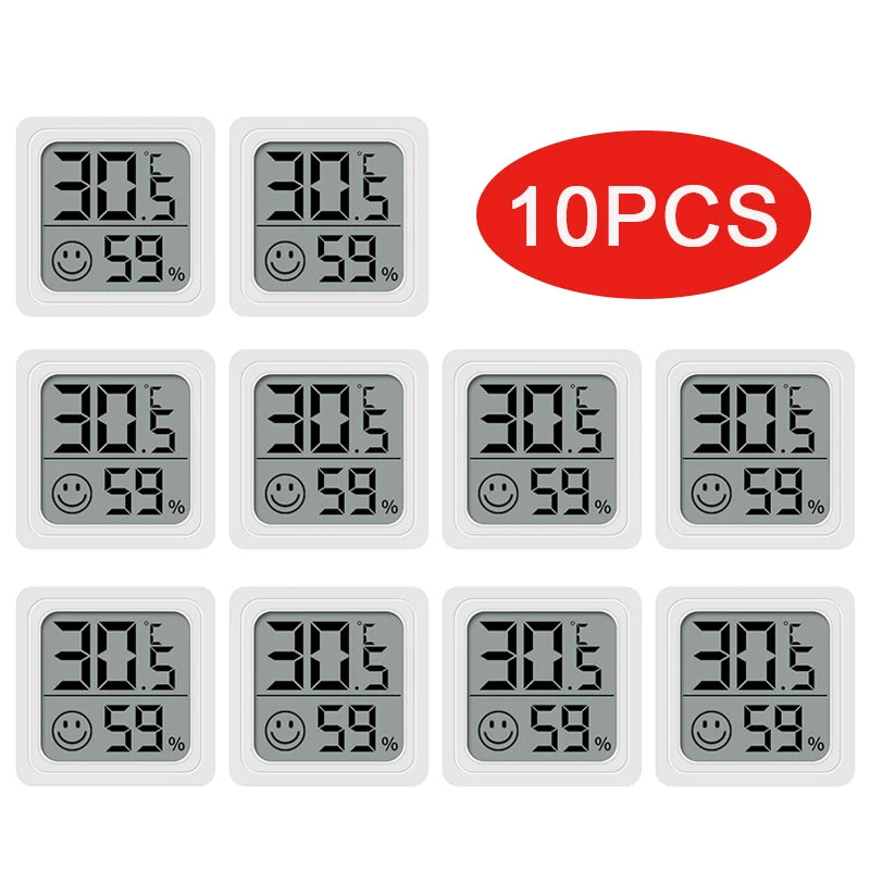 4pcs Digital Thermometer Hygrometer Indoor Mini Temperature LCD Electronic Monitor Hygrometer Outdoor Room Baby