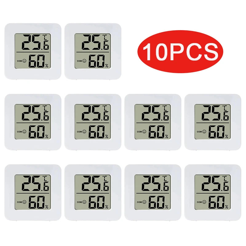 4pcs Digital Thermometer Hygrometer Indoor Mini Temperature LCD Electronic Monitor Hygrometer Outdoor Room Baby