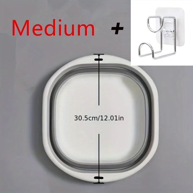 Plastic Folding Wash Basin, Portable Laundry Tub for Home, Bathroom, Kitchen, Adult & Baby Bath Basin, Travel Wash Basket