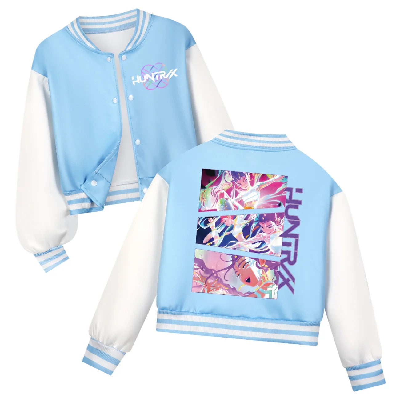 KPop Demon Hunters Kids Huntrix Baseball Uniform -Girls Baby Costume Children's Clothing Boys Spring Autumn Casual Hoodies