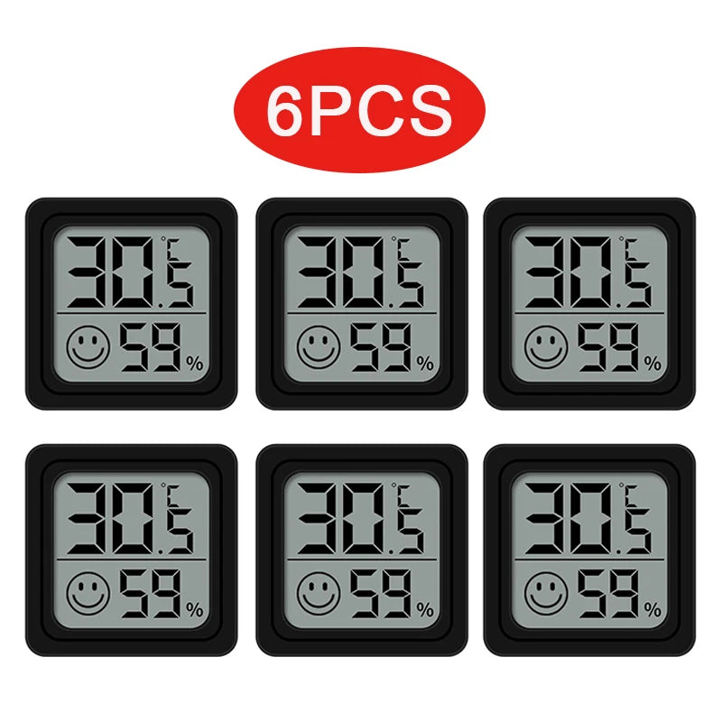 4pcs Digital Thermometer Hygrometer Indoor Mini Temperature LCD Electronic Monitor Hygrometer Outdoor Room Baby