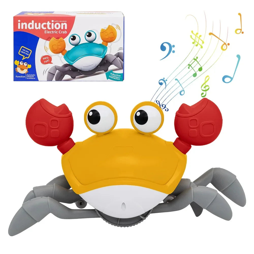 Dancing Crab Run Away Toy for Babies Crawling Interactive Escape Crabs kids electronic toys Birthday Christmas Gift No Battery