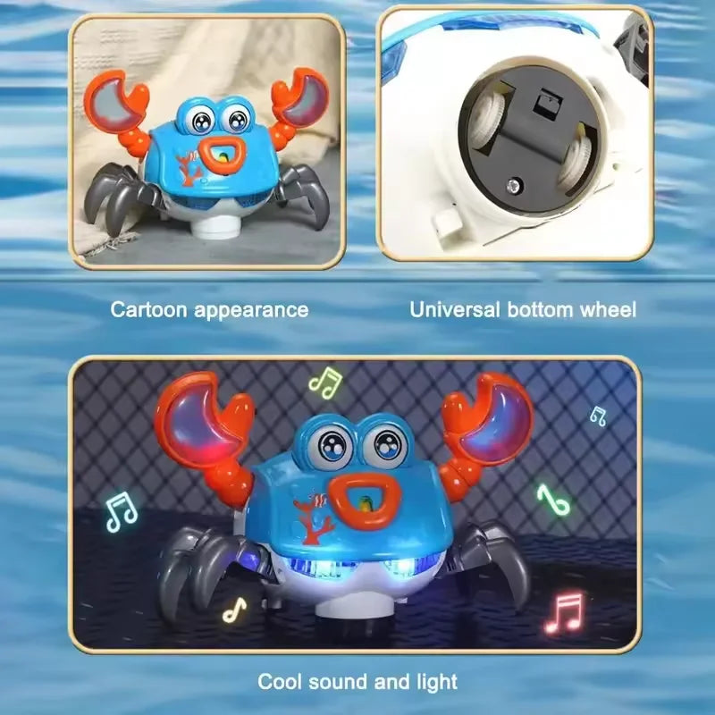 Dancing Crab Run Away Toy for Babies Crawling Interactive Escape Crabs kids electronic toys Birthday Christmas Gift No Battery