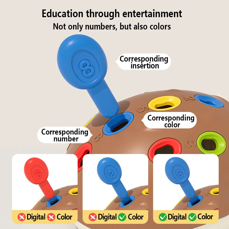 Montessori Hedgehog Toys Baby Concentration Training Education Toys Fine Motor Sensory Educational Toy for Kids Birthday Gifts