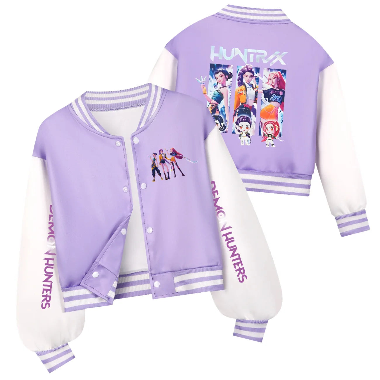 KPop Demon Hunters Kids Huntrix SAJABOYS Clothes Spring Autumn Girls Baby Casual Hoodies Children Costume Boys Baseball Uniform