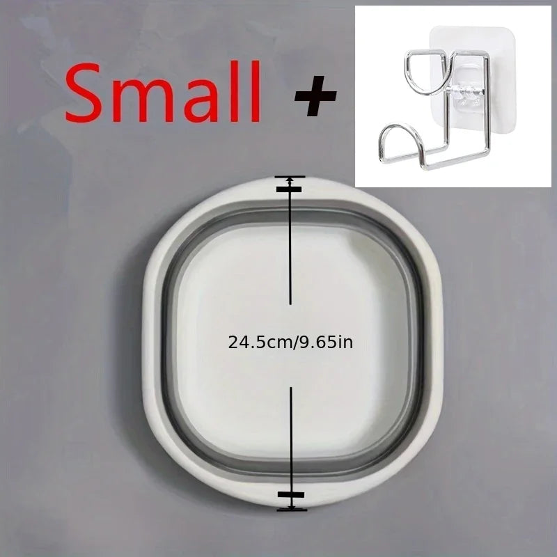 Plastic Folding Wash Basin, Portable Laundry Tub for Home, Bathroom, Kitchen, Adult & Baby Bath Basin, Travel Wash Basket