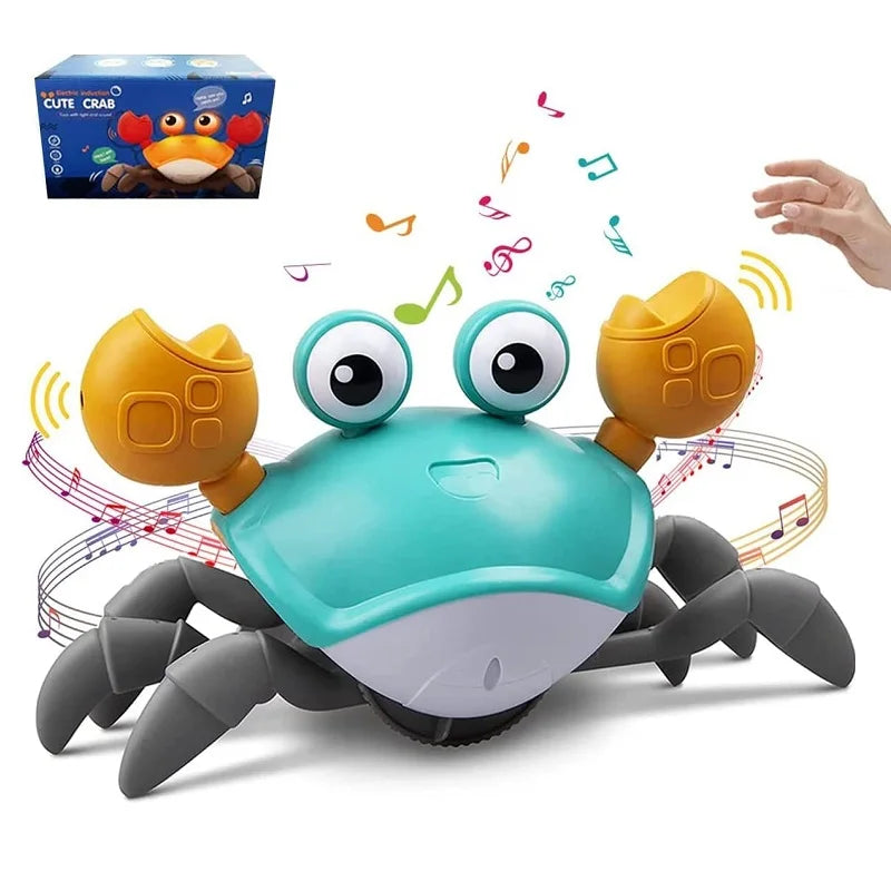 Dancing Crab Run Away Toy for Babies Crawling Interactive Escape Crabs kids electronic toys Birthday Christmas Gift No Battery