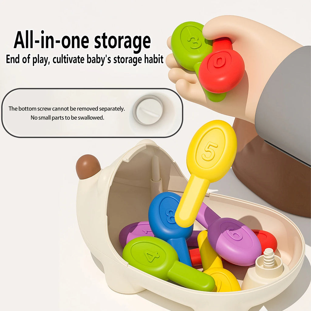 Montessori Hedgehog Toys Baby Concentration Training Education Toys Fine Motor Sensory Educational Toy for Kids Birthday Gifts