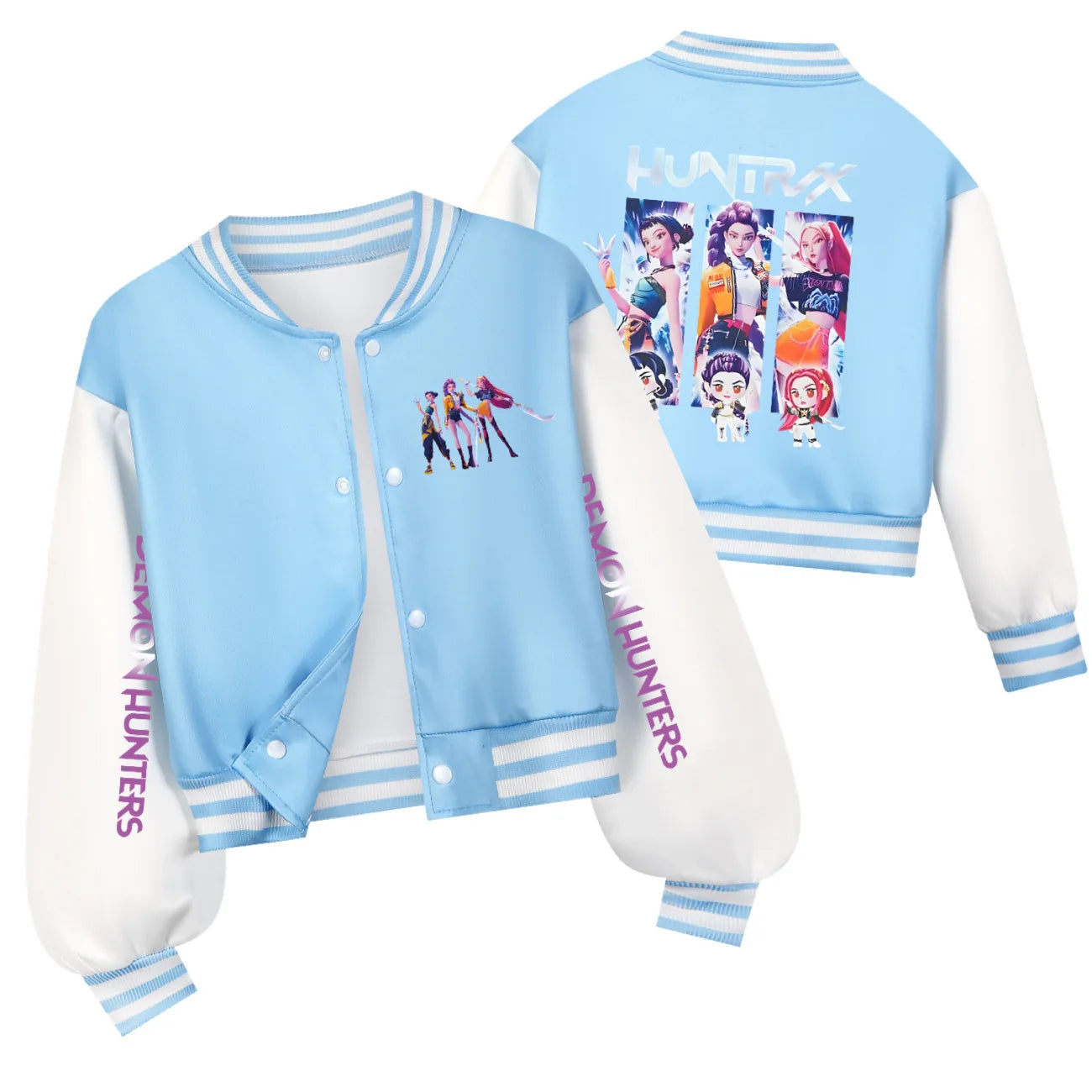 KPop Demon Hunters Kids Huntrix SAJABOYS Clothes Spring Autumn Girls Baby Casual Hoodies Children Costume Boys Baseball Uniform