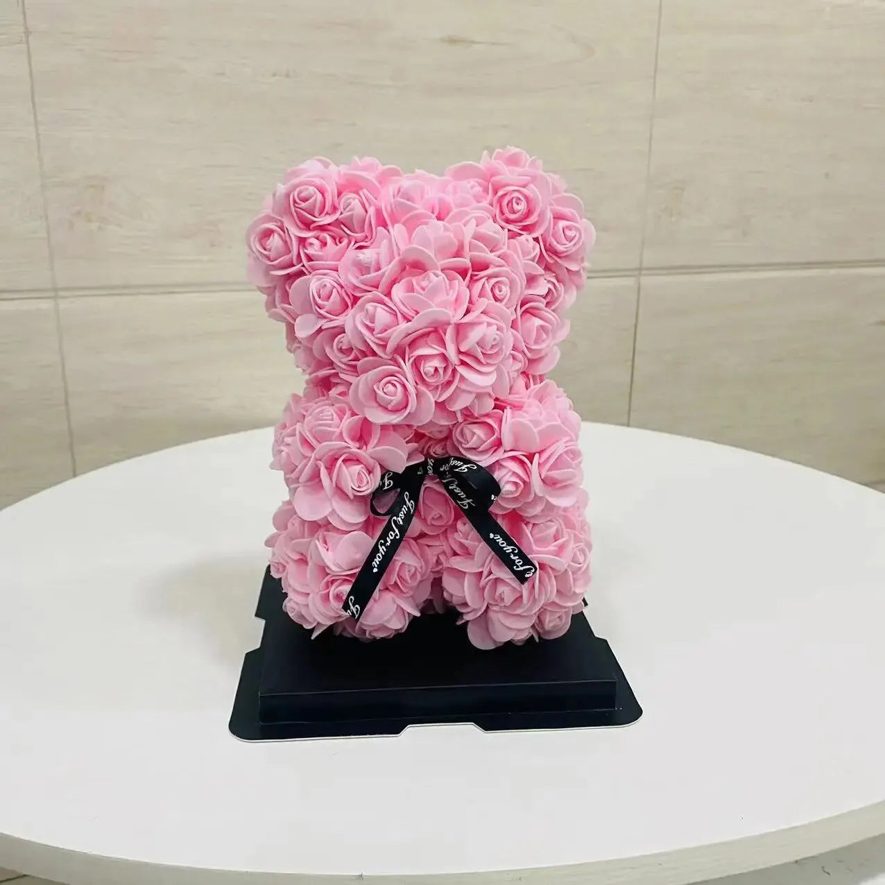 Teddy Bear Valentine's Day Gift Creative Rose Bear Gift PE Flower Romantic foam Bear Christmas Decorative Gift Mother's Day