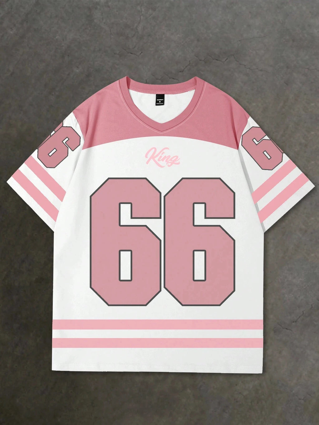 Mens Number 66 Printed Short Sleeve T Shirt Man V Neck Sportwear Brooklyn Racing Football Tee Vintage Casual Tops Men Clothes