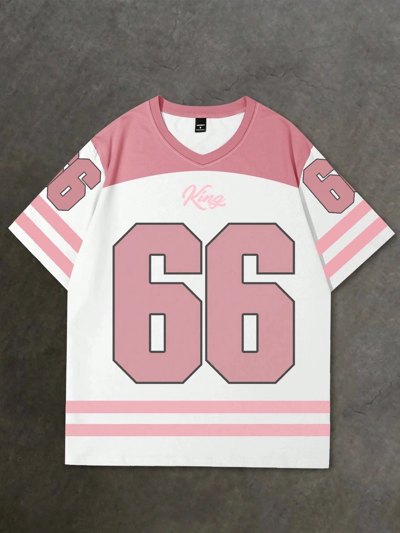 Mens Number 66 Printed Short Sleeve T Shirt Man V Neck Sportwear Brooklyn Racing Football Tee Vintage Casual Tops Men Clothes