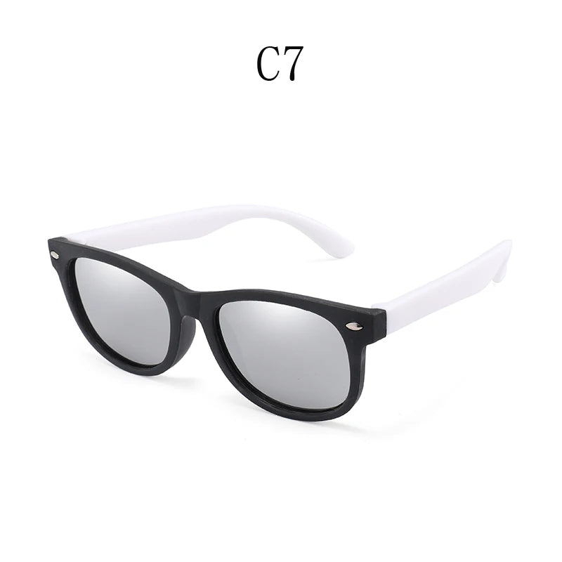 RUISIMO Fashion Kids Sunglasses Children Polarized Sun Glasses Boys Girls Glasses Silicone Safety Baby Shades UV400 Eyewear